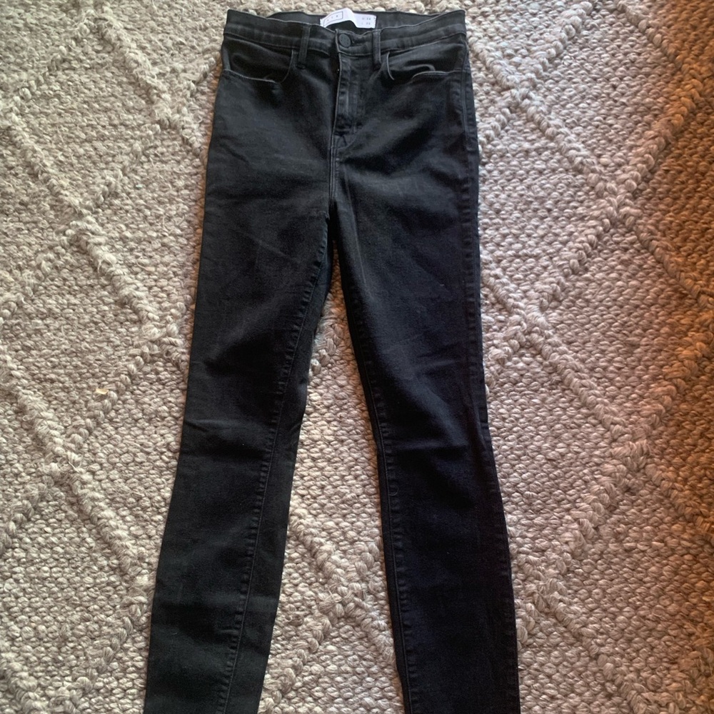 AYR The Hi-Rise Skinny Leg Jeans Size 28 x 30 Black MSRP $275.00